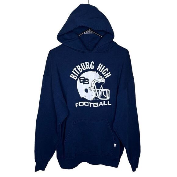 VTG 90’s Russel Athletic Navy Hoody Size XL - Picture 1 of 5